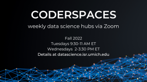 CoderSpaces: weekly data science hubs
