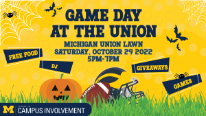 Game Day at the Union, free foods, games and prizes