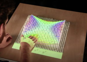 Haptic table to interact with data and math