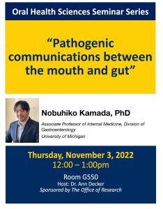Nobuhiko Kamada, PhD Associate Professor of Internal Medicine, Division of Gastroenterology University of Michigan