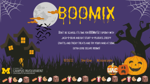 Boomix jack-o-bear stuffed animals, creepy crafts and tricky treats
