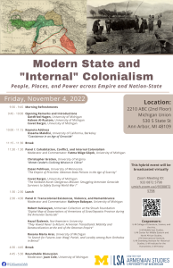 CAS Workshop | Modern State and "Internal" Colonialism CAS Workshop | Modern State and "Internal" Colonialism