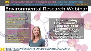 Dec 6 Bek Petroff "Reexamining Environmental Epigenetics in Epidemiology"