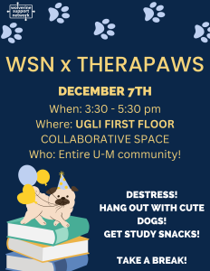 WSN x Therapaws Event Advertisement