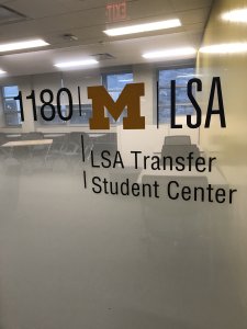 Transfer Student Center front door