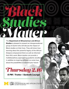 Black Studies Matter