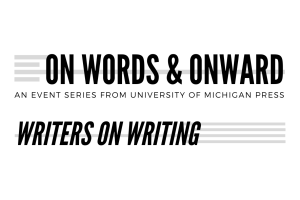 On Words & Onward logo with text Writers on Writing