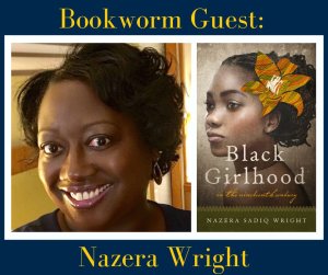 Nazera Wright along side with her book "Black Girlhood"