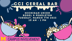 CCI Cereal Bar event