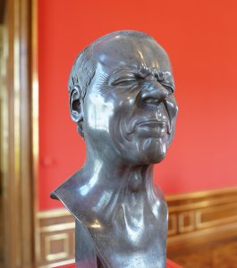 A register of susceptibility to atmospheric influence: the sculptor Franz Xaver Messerschmidt is said to have modeled his Character Heads on the expressions of Franz Anton Mesmer's patients during magnetic therapy. Photo credit: Jon Lambert.