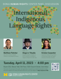 Donia Human Rights Center Panel Discussion | International Indigenous Language Rights