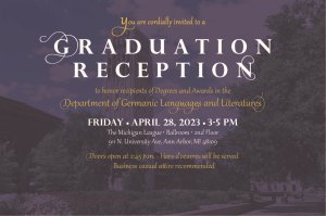 Blue Bell Tower in background, Graduation Event Invitation