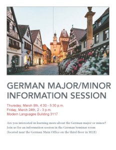 German Major Minor Information Session