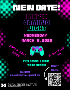 Mario Gaming Night Poster