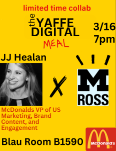 McDonald's VP Marketing Speaker Series