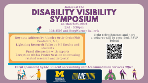 Disability Visibility Symposium Flyer