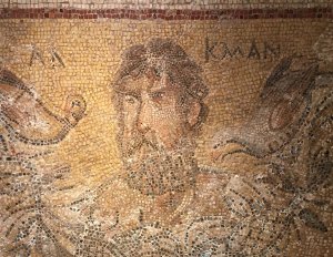 Mosaic of the poet Alcman