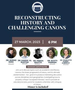 Panel on Reconstructing History and Challenging Canons