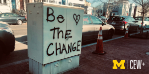 Be the Change graffiti