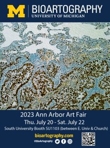 2023 BioArtography Booth Ann Arbor Art Fair