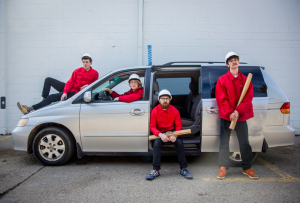 Electric bassoon and percussion quartet slapslap