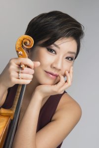 Fabiola Kim, violin, Leo Singer, cello, and Alan Woo, piano