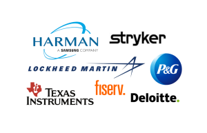 Companies participating: Harman, Stryker, Lockheed Martin, Procter & Gamble, Texas Instruments, Fiserv, and Deloitte