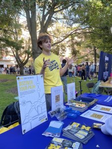 Male student tables at Festifall 2023