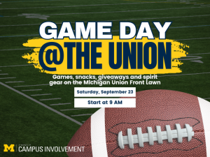 game day at the union with football
