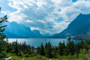Lake Josephine in Glacier National Park, East Glacier