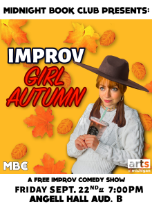 Improv Girl Autumn Show Poster. Free Improv Comedy