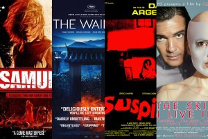 DVD covers from four films.