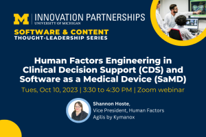 Header Image Reading "Human Factors Engineering in Clinical Decision Support (CDS) and Software as a Medical Device (SaMD)"