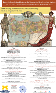 Workshop on Armenian and Turkish Scholarship (WATS XI) | From the Foundational Crime to the Making of a New State (and Nation): The End of the Ottoman Empire and the Creation of the Turkish Republic