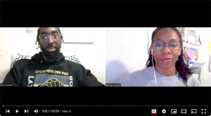 From Here to There: two people on a Zoom screen