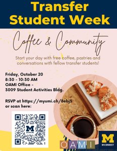 Coffee & Community with M-Connect flier