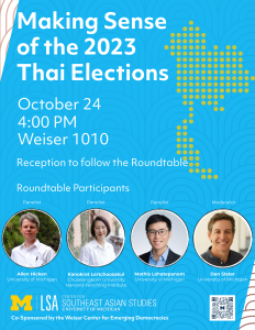 Thai Studies Roundtable. Making Sense of the 2023 Thai Elections
