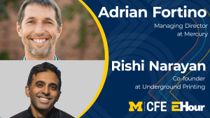 Adrian Fortino, managing director at Mercury. Rishi Narayan, co-founder at Underground Printing.