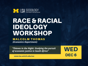 Race & Racial Ideology - Thomas