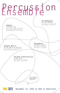 University of Michigan Percussion Ensemble