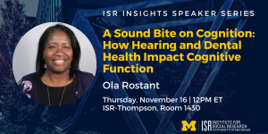 A Sound Bite on Cognition: How Hearing and Dental Health Impact Cognitive Function. Ola S. Rostant.