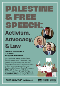 Palestine & Free Speech: Activism, Advocacy, and Law
