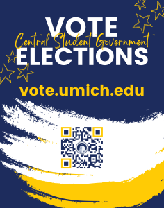 All voting will be conducted online at vote.umich.edu... no paper ballots needed!