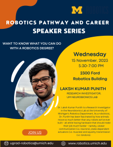 Robotics Pathways and Career Speaker Series
