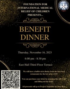 Benefit Dinner Flyer