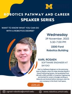 Robotics Pathways and Careers Speaker Series