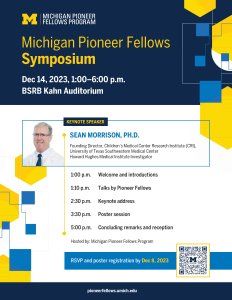 2023 Michigan Pioneer Fellows Symposium Flyer