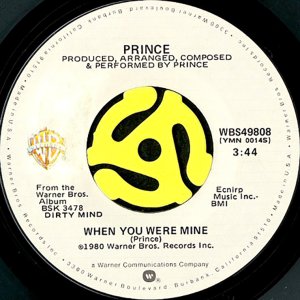 "When You Were Mine" vinyl single.