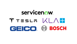 Companies attending: Bosch, Geico, KLA, ServiceNow, Tesla
