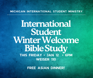 International Student Winter Welcome Bible Study